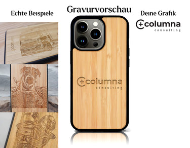 INDIVIDUELL iPhone 15 Pro Bambus-Kunststoff